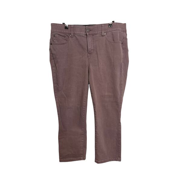 Torrid Jeans Womens 14 Purple Bombshell Skinny Crop High Rise Stretch - Picture 1 of 5